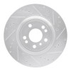 R1 12-18 Mercedes-Benz ML250 Front Right Drilled & Slotted Silver Brake Rotor