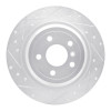 R1 12-18 Mercedes-Benz GLE300D Rear Left Drilled & Slotted Silver Brake Rotor