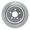 R1 06-12 Mercedes-Benz ML320 Rear Left Drilled & Slotted Silver Brake Rotor