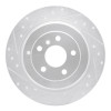 R1 06-12 Mercedes-Benz R500 Rear Left Drilled & Slotted Silver Brake Rotor