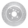 R1 06-12 Mercedes-Benz ML350 Rear Right Drilled & Slotted Silver Brake Rotor