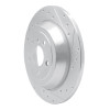 R1 06-12 Mercedes-Benz ML350 Rear Right Drilled & Slotted Silver Brake Rotor