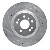 R1 06-12 Mercedes-Benz ML350 Front Left Drilled & Slotted Silver Brake Rotor