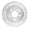 R1 98-05 Mercedes-Benz ML320 Rear Right Drilled & Slotted Silver Brake Rotor