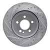 R1 98-05 Mercedes-Benz ML430 Front Right Drilled & Slotted Silver Brake Rotor