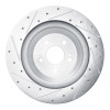 R1 14-21 Mercedes-Benz S400 (Canada & Mexico) Rear Right Drilled & Slotted Silver Brake Rotor