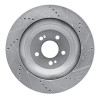 R1 14-21 Mercedes-Benz S550E Rear Left Drilled & Slotted Silver Brake Rotor