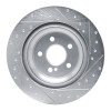 R1 13-20 Mercedes-Benz SL550 Rear Left Drilled & Slotted Silver Brake Rotor