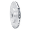 R1 06-11 Mercedes-Benz B200 Front Right Drilled & Slotted Silver Brake Rotor