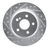 R1 07-13 Mercedes-Benz S400 (USA) Rear Left Drilled & Slotted Silver Brake Rotor