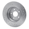 R1 07-13 Mercedes-Benz S400 (USA) Rear Left Drilled & Slotted Silver Brake Rotor