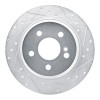 R1 03-06 Mercedes-Benz SL500 Rear Right Drilled & Slotted Silver Brake Rotor