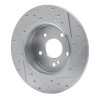 R1 98-03 Mercedes-Benz E320 Rear Left Drilled & Slotted Silver Brake Rotor