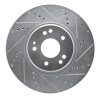 R1 94-02 Mercedes-Benz E500 Right Front Drilled & Slotted Silver Brake Rotor