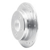 R1 94-98 Mercedes-Benz C280 Rear Right Drilled & Slotted Silver Brake Rotor