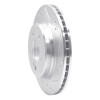 R1 92-95 Mercedes-Benz E420 Rear Right Drilled & Slotted Silver Brake Rotor