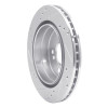 R1 92-95 Mercedes-Benz E420 Rear Right Drilled & Slotted Silver Brake Rotor