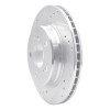 R1 92-95 Mercedes-Benz E420 Rear Left Drilled & Slotted Silver Brake Rotor