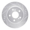 R1 92-94 Mercedes-Benz E500 Rear Right Drilled & Slotted Silver Brake Rotor