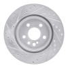 R1 92-99 Mercedes-Benz 500SEL Rear Right Drilled & Slotted Silver Brake Rotor