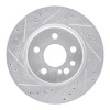 R1 92-99 Mercedes-Benz 600SEL Rear Left Drilled & Slotted Silver Brake Rotor