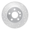 R1 91-99 Mercedes-Benz 300SD Rear Left Drilled & Slotted Silver Brake Rotor