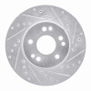 R1 90-95 Mercedes-Benz 300CE Front Right Drilled & Slotted Silver Brake Rotor
