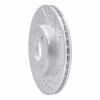R1 84-95 Mercedes-Benz 260E Front Right Drilled & Slotted Silver Brake Rotor