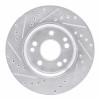 R1 90-92 Mercedes-Benz 300E Front Right Drilled & Slotted Silver Brake Rotor