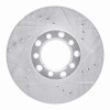 R1 79-85 Mercedes-Benz 300SD Front Right Drilled & Slotted Silver Brake Rotor