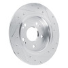 R1 22-25 Acura Integra Rear Right Drilled & Slotted Silver Brake Rotor