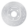R1 22-25 Acura Integra Rear Right Drilled & Slotted Silver Brake Rotor