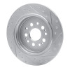 R1 17-25 Acura RDX Rear Left Drilled & Slotted Silver Brake Rotor