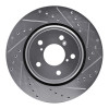 R1 15-25 Acura MDX Front Right Drilled & Slotted Silver Brake Rotor