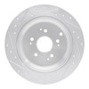 R1 02-04 Honda Odyssey Rear Right Drilled & Slotted Silver Brake Rotor