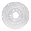 R1 02-04 Honda CR-V Rear Left Drilled & Slotted Silver Brake Rotor