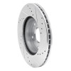 R1 03-17 Acura ILX Front Left Drilled & Slotted Silver Brake Rotor