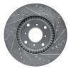 R1 92-96 Honda Prelude Front Left Drilled & Slotted Silver Brake Rotor