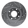 R1 92-96 Honda Prelude Front Left Drilled & Slotted Silver Brake Rotor EDZ-59021L