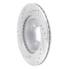 R1 84-06 Honda Insight Front Right Drilled & Slotted Silver Brake Rotor