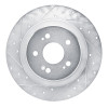 R1 22-26 Acura MDX Rear Left Drilled & Slotted Silver Brake Rotor