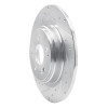 R1 17-20 Acura MDX Rear Left Drilled & Slotted Silver Brake Rotor
