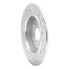 R1 15-25 Acura TLX Rear Left Drilled & Slotted Silver Brake Rotor