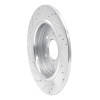 R1 14-20 Acura RLX Rear Right Drilled & Slotted Silver Brake Rotor