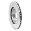 R1 05-12 Acura RL Front Right Drilled & Slotted Silver Brake Rotor