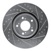 R1 05-12 Acura RL Front Left Drilled & Slotted Silver Brake Rotor