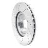 R1 04-08 Acura TL Front Right Drilled & Slotted Silver Brake Rotor