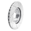 R1 04-08 Acura TL Front Left Drilled & Slotted Silver Brake Rotor