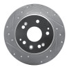 R1 01-03 Acura CL Rear Left Drilled & Slotted Silver Brake Rotor