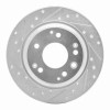 R1 99-01 Acura RL Rear Left Drilled & Slotted Silver Brake Rotor